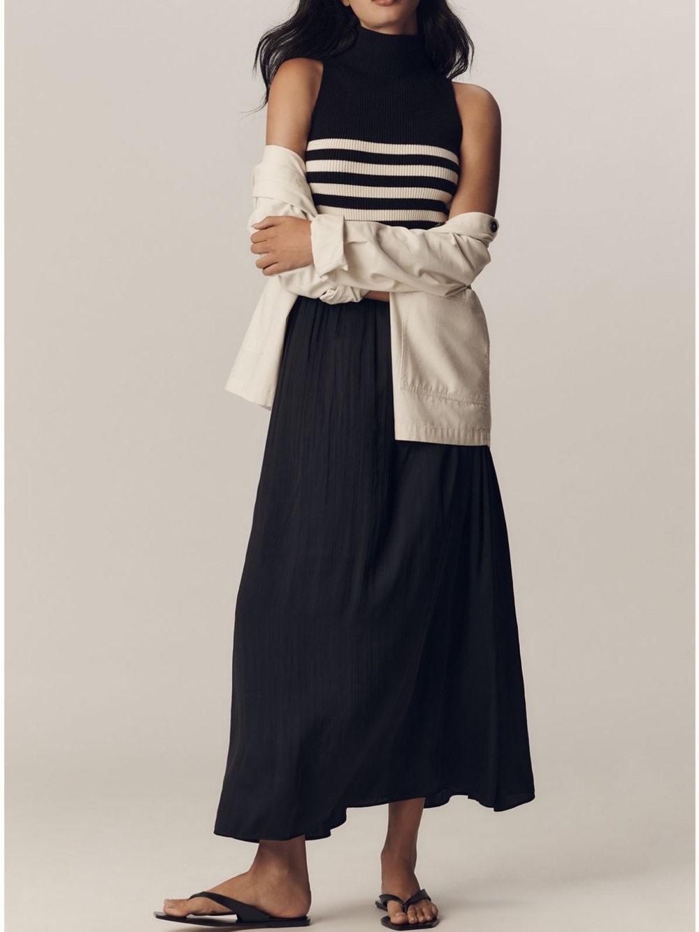 Anthropologie The Thea Sleeveless Twofer Maxi Dress